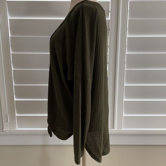 Iwollence hunter green button up thermal sz S - Picture 4 of 9